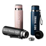 Garrafa Térmica Personalizada Digital 800ml Inox C/alça