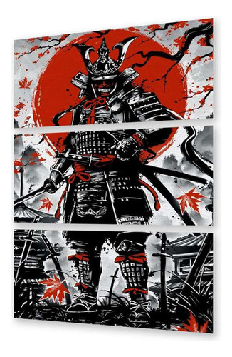 Cuadro Trip 40x60  Samurai Diseño Dibujo Japon Espada Tanto