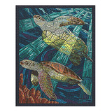 Funda Celular - Sea Turtle, Paper Mosaic 42572 (19x27 Premiu