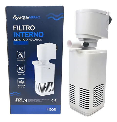 Aquaverso Fi-650 Filtro Interno 650l/h Para Aquários Até 70l