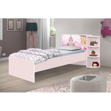 Cama Baú Infantil Liz Princesa Rosa