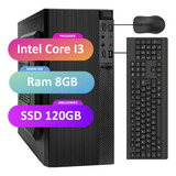 Computador Cpu Intel Core I3 8gb Ssd 120gb + Kit Strong Tech