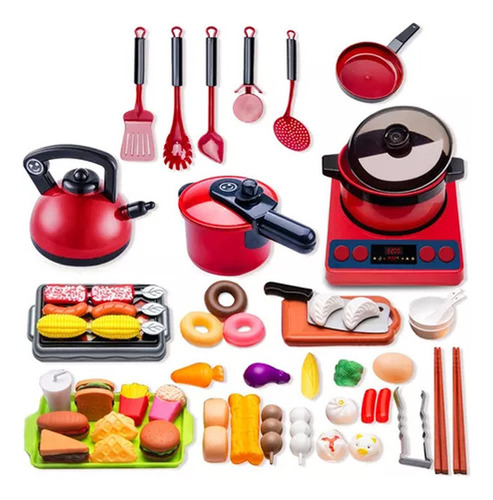 Kits 61 Peças De Brinquedos De Cozinha Mini Cozinha Infantil