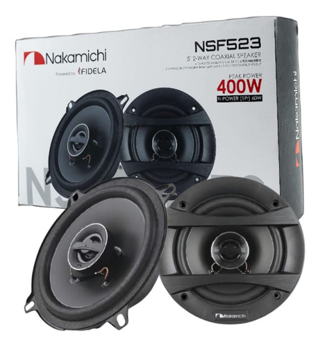 Kit Alto Falante Coaxial 5 60w Rms 4 Ohms Nakamichi