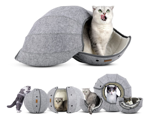 Amj K·1 Linda Casa De Cama Para Gatos Para Interiores, Pelot