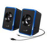 Parlantes Portatil Genius Sp-u125 Usb Azul