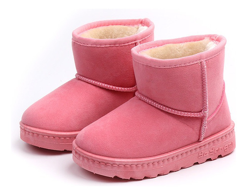 Bota Frio Casual Niña Niño Peluche Invierno Oferta Caliente