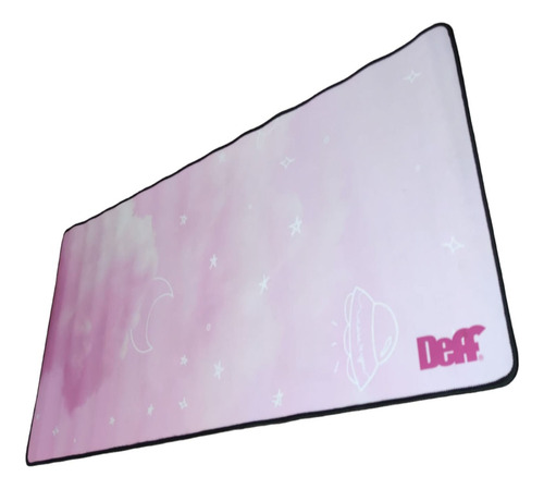 Mousepad Gamer Xl Nuve Rosada 90x40cm Antideslizante