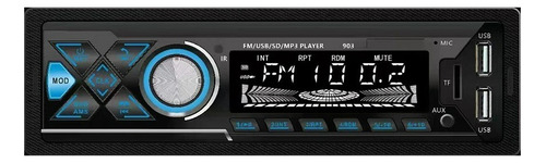 Radio Auto 1 Din Bluetooth Aux Mp3 Fm Usb Control Remoto Bt
