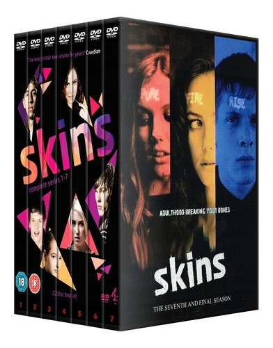 Skins Temporadas 1 2 3 4 5 6 7 Dvd Ingles Subt Español