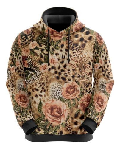 Blusa De Moletom Moda Animal Print Estampa Floral Envio Top