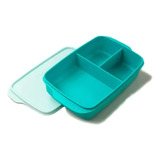 Taper De 3 Divisiones Plastico Para Comida Fuente Colores