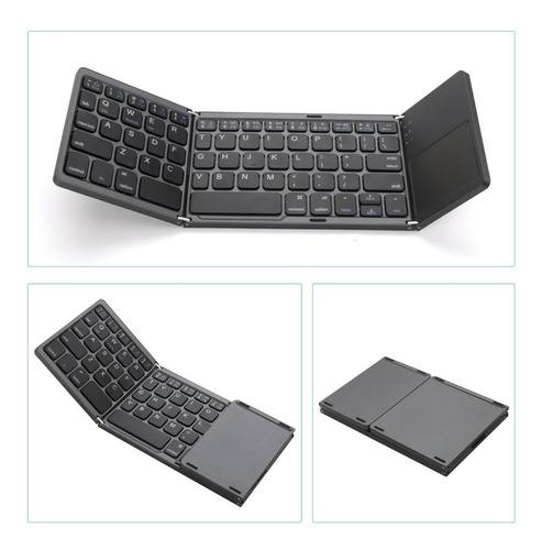 Teclado Bluetooth Replegable Recargable Pc Tablet Smartphone