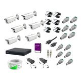 Kit Completo 6 Camaras Bullet Dahua 2mp Dd 1tb Dvr 8ch 2mp