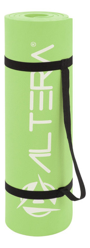 Tapete Yoga Mat Fitnes Ejercicio Antideslizante Grosor 1.4cm Color Verde