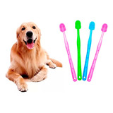 Kit X4u Cepillo Dientes Siliconado Mascotas Limpieza Dental 