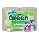 Papel Higienico Familia Green 4 Rollos 37 Metros C/u