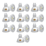 Pack X10 Lampara Dicroica Led 5w=35w Luz Fría Cálida Gu10