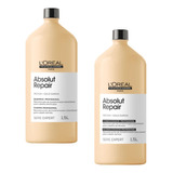 Shampoo E Condicionador 1,5l Pro Loreal Absolut Repair Gold 