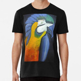 Remera Guacamayo Con Pastel Seco Algodon Premium