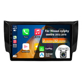 Estéreo 2+32 Carplay Cámara Para Nissan Sentra B17 2013-2018