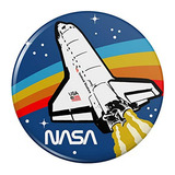 Imanes De Nevera Logotipo De La Nasa Sobre El Transbordador 