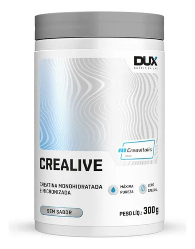 Crealive Creatina Micronizada E Creapure Dux Nutrition 300g