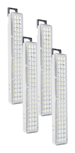 Pack X4 Luz Emergencia 60 Leds Recargables 220v Envio Gratis