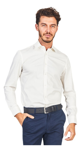 Camisa Social Slim Masculino - Fibra De Bambu