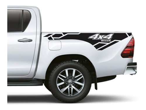 Calcas Sticker Franjas 4x4 Para Batea Compatible Con Hilux