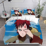 Juego De Colcha Gaara, Cama Individual De Anime Naruto