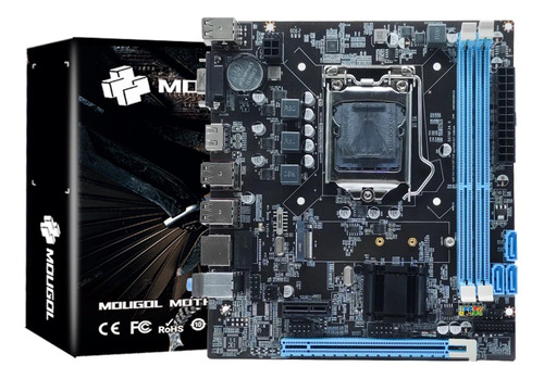 Placa Madre Intel Mougol H61m Lga1155 M.2 Nvme Para Videojue