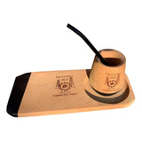 Mate Madera Tabla Personalizado Grabado Logo Bombilla X15