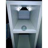 Mesa De Luz Flotante Vertical Slim Melamina Espacio Reducido