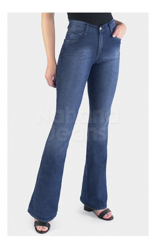 Pantalon Clasico Semi Oxford Mujer Tiro Alto Cenitho Jeans