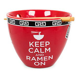 Juego Cena Japonés Bowl Bop Keep Calm And Ramen On