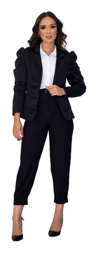 Blazer Manga Princesa Feminino Longo Com Alta Elastacidade