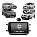 Central Multimídia Renault Mp5 Usb Bt Moldura + Camera De Ré