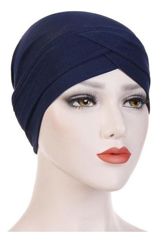 Gorro Turbante Para Mujer, Color Sólido, Hijab Musulmán, Hij