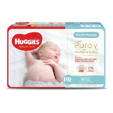 Pañales Huggies Natural Care 30 Piezas Prematuro