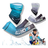 Kit De Seda Hielo Bandana Y Mangas De Protección Uv Unisex