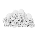 Kit 12 Toalhas Para Pedicure E Manicure 29x45 - Brancas