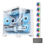 Gabinete Gamer Com 7 Fans Rgb Inclusas Micro Mini Atx