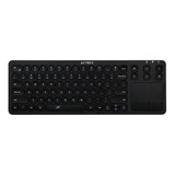 Teclado Acteck Inspire Ax30 Inalambrico Touchpad Negro Idioma Español Latinoamérica