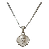 Collar Cadena Padre Hurtado Hombre Plata 925 + Caja Regalo