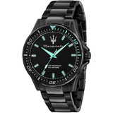 Reloj Maserati R8853144001 Maserati Sfida Automático-negro Color De La Correa Negro Color Del Bisel Negro Color Del Fondo Negro