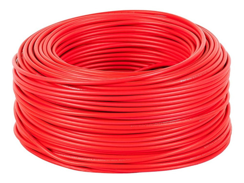 Cable Thhw-ls, 10 Awg, Color Rojo Rollo 100m 46059