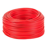 Cable Thhw-ls, 10 Awg, Color Rojo Rollo 100m 46059