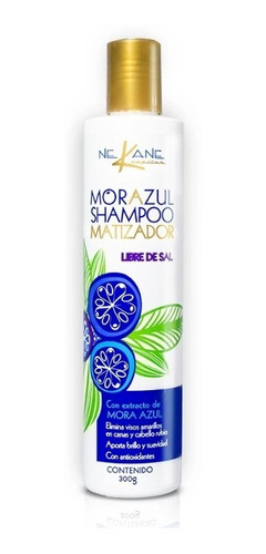 Nekane ® Shampoo Mora Azul Matizador Rubios Canas 300ml 