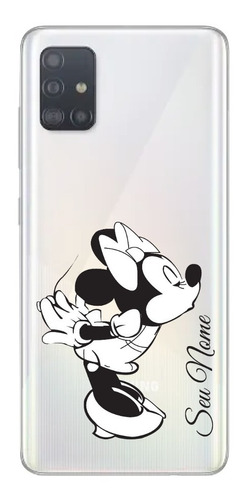 Capa Capinha Personalizada Minnie Beijo Com Nome Gravado